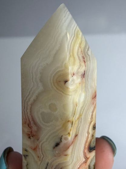 Crazy Lace Agate Tower –  B