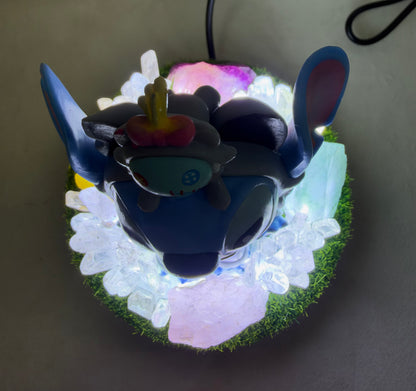 Stitch & Scrump Fluorite Crystal Garden USB Lamp