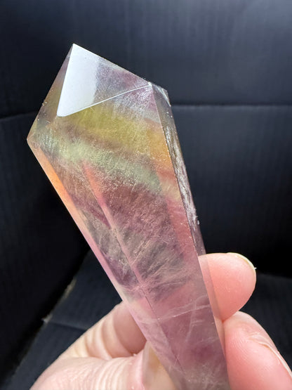 Candy Fluorite Wand on stand