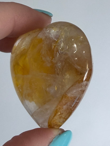 Golden Healer Quartz Heart B - 5cm