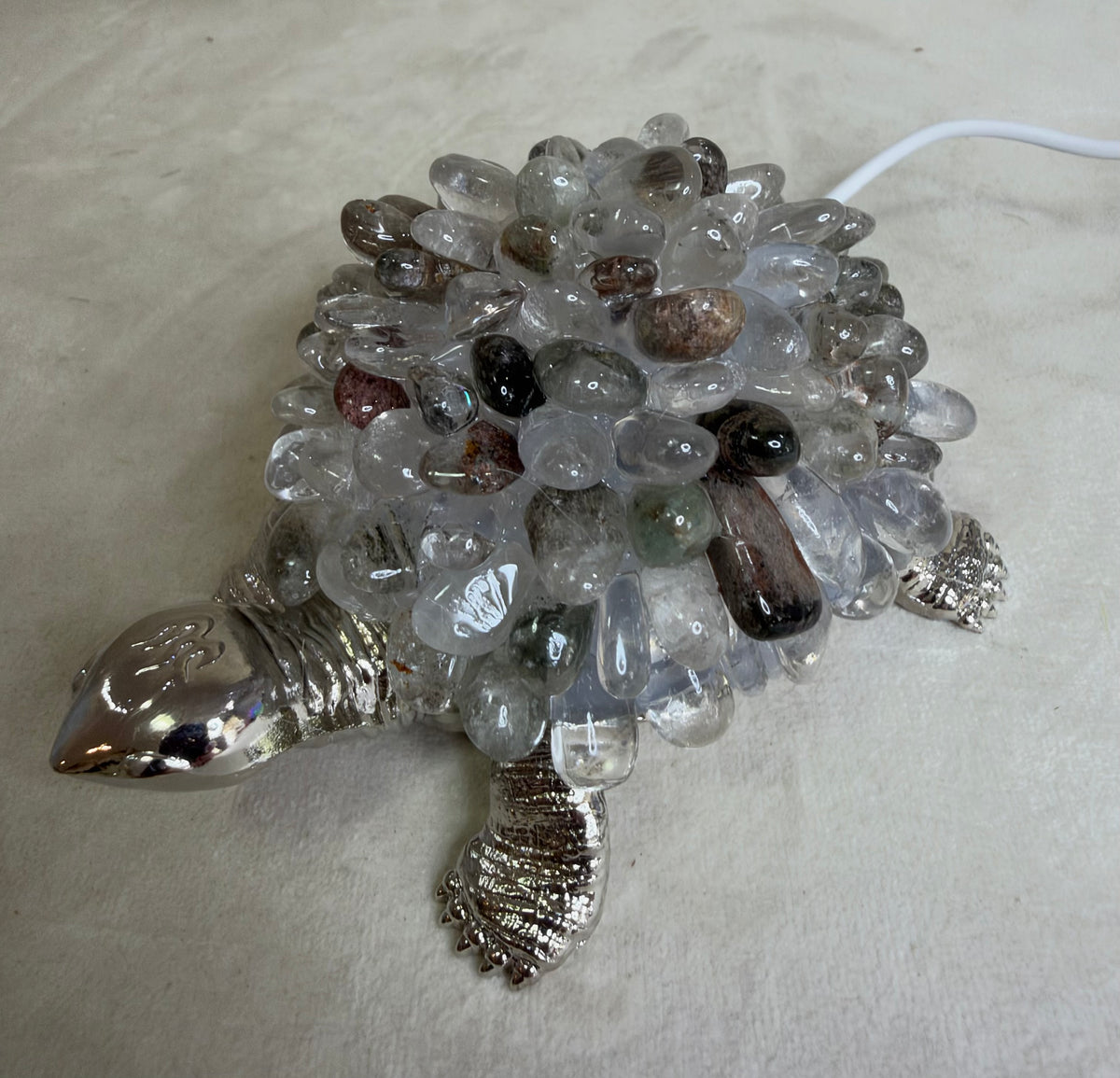 Garden Quartz Turtle Colour Changing USB Lamp