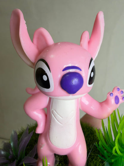 Angel & Stitch Amethyst Crystal Garden – 6cm