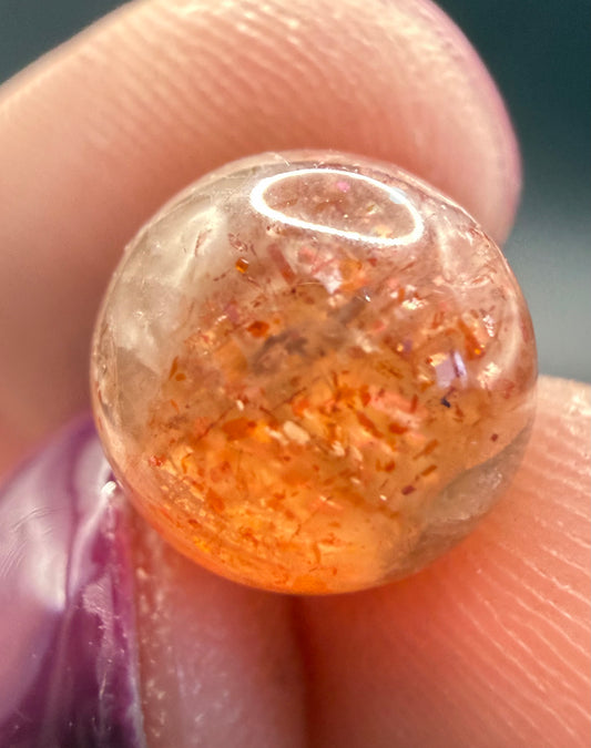 Micro High-Quality Sunstone Spheres - Crystal wonderland By Lisa