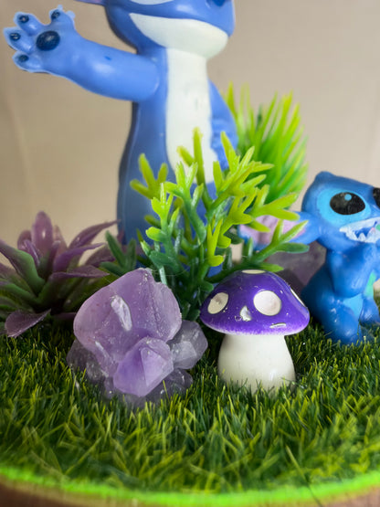 Stitch & Scrump Amethyst Crystal Garden – 6cm