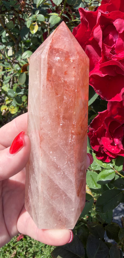 Fire Quartz Tower – 12.6cm | 340g