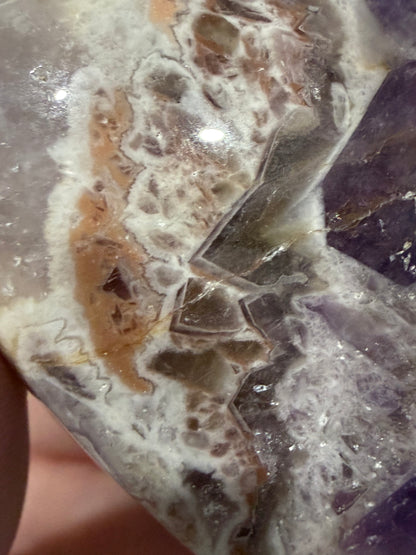 Chevron Amethyst Heart – Self Standing D