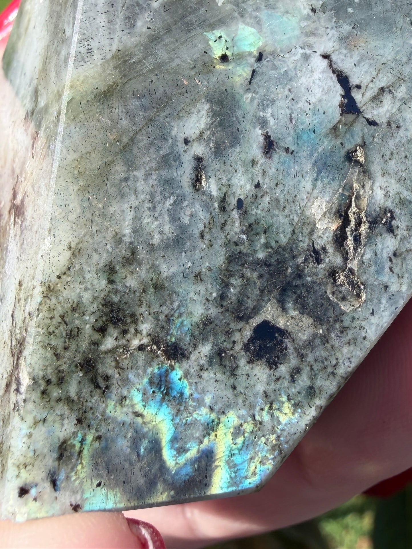 Labradorite Crystal Freeform – Rainbow Flash | 159g E
