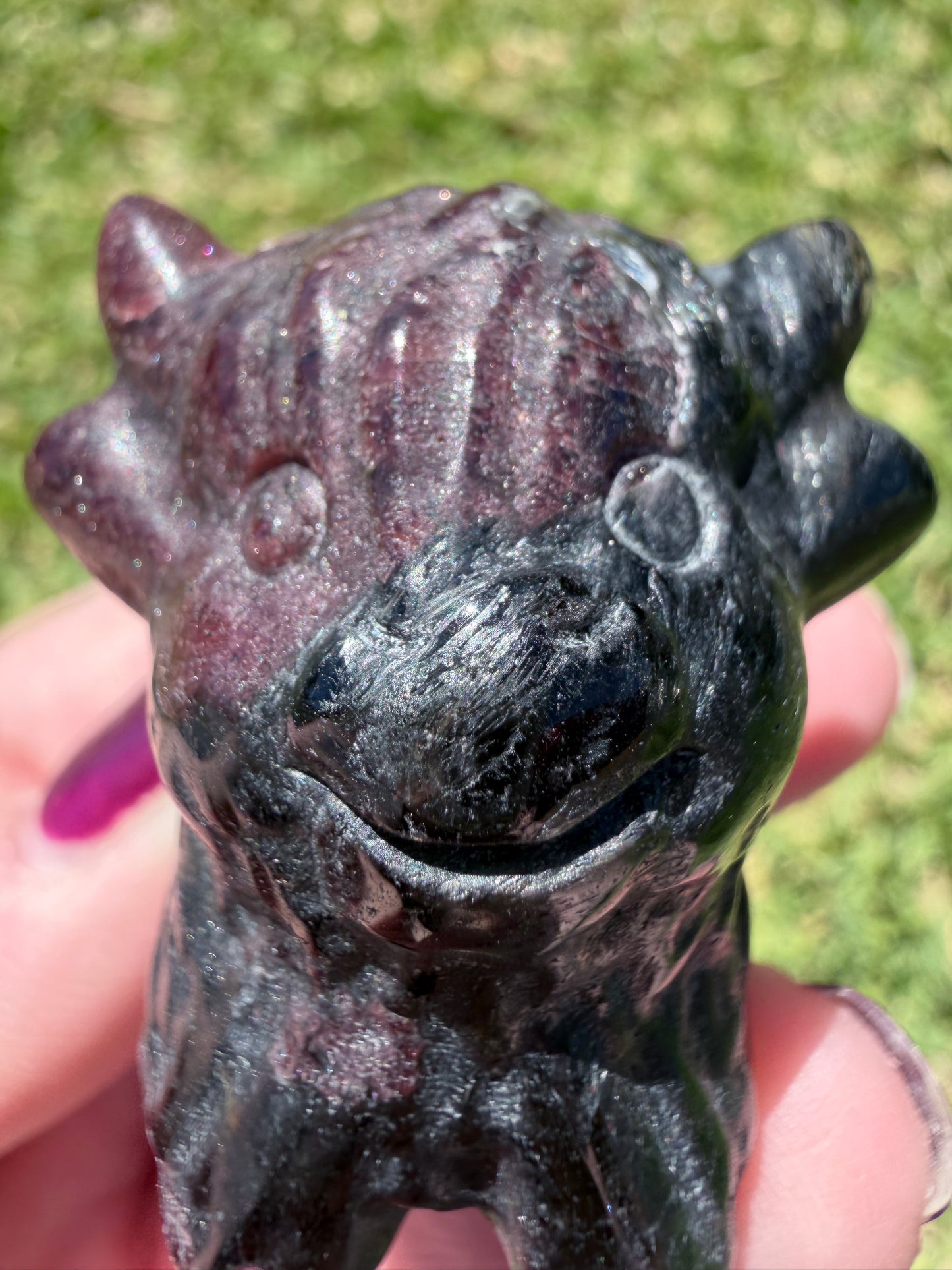 Garnet Highland Cow 5.5x4.5cm