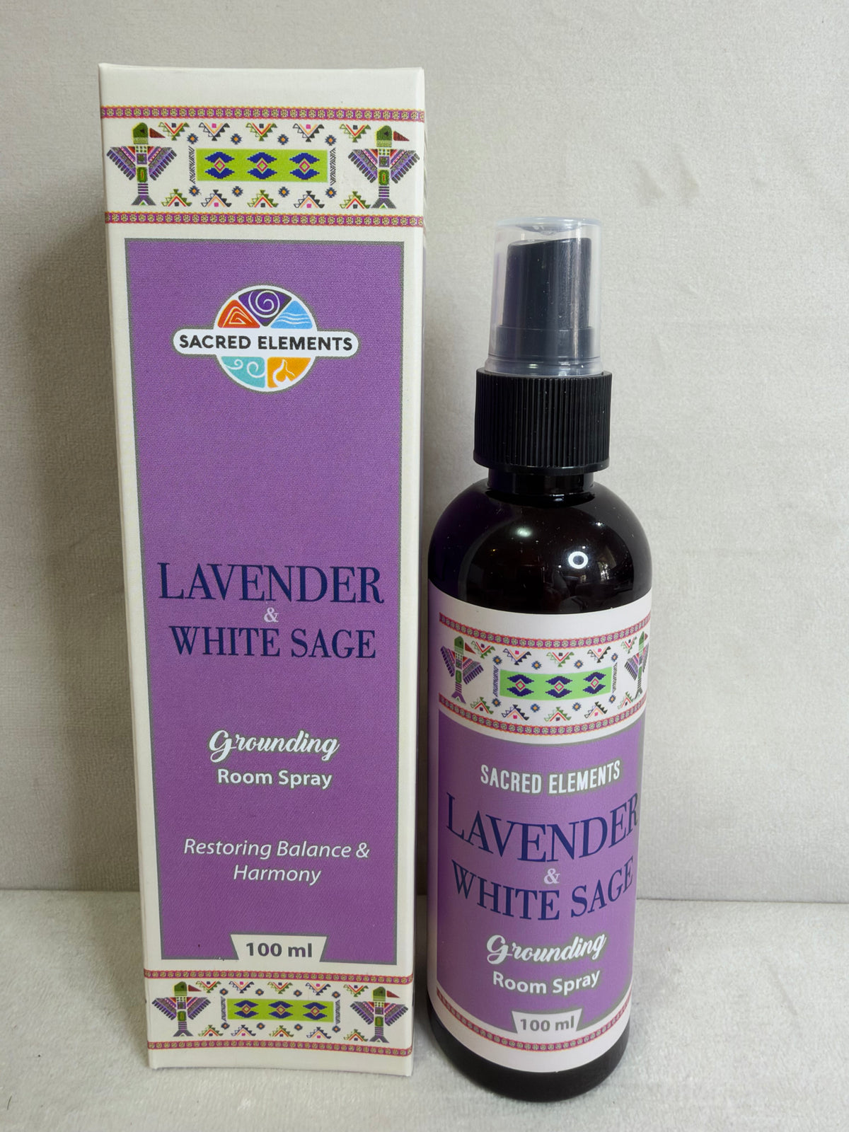 Sacred Elements Lavender & White Sage Grounding Room Spray – 100 mL