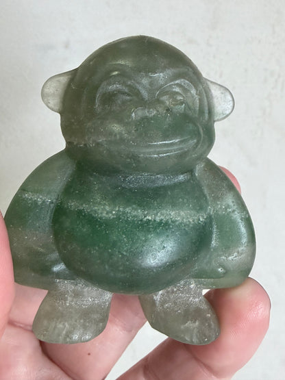 Green Fluorite Monkey Carving – 6cm