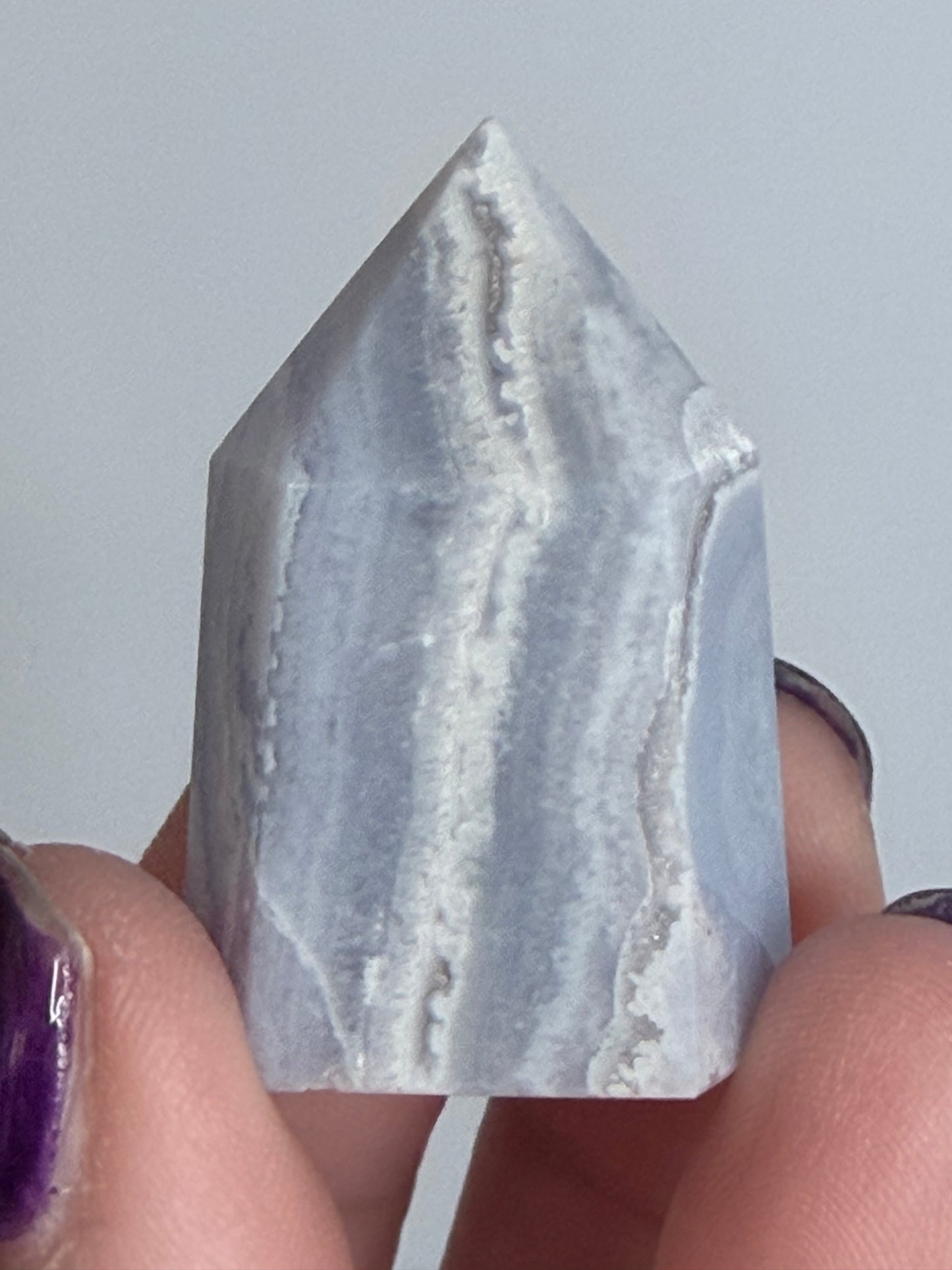 Blue Lace Agate Tower – 3.6cm | 22g
