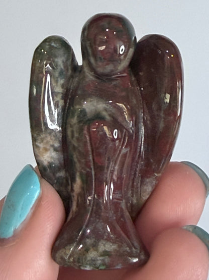 Ocean Jasper Angel Carving – 5cm C -