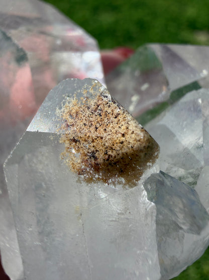 Clear Quartz Cluster with Natural Mineral Inclusions – 92g