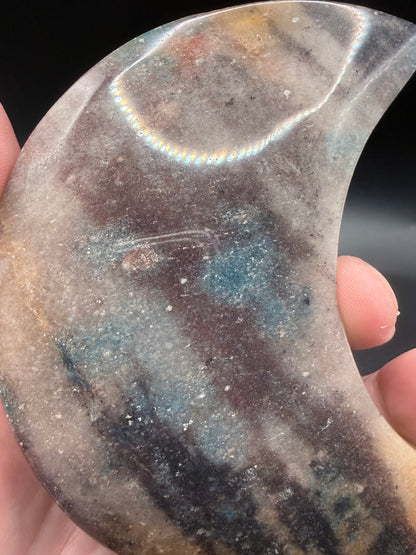 Trolleite Moon on Custom Stand