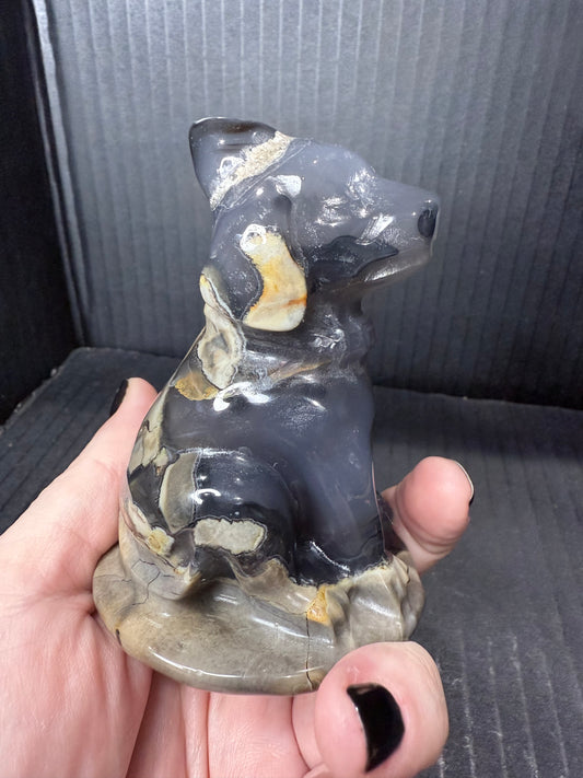 Volcano Agate Dog