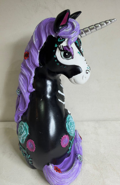 Sugarcorn Gothic Skeleton Unicorn Figurine – Nemesis Now – 22cm