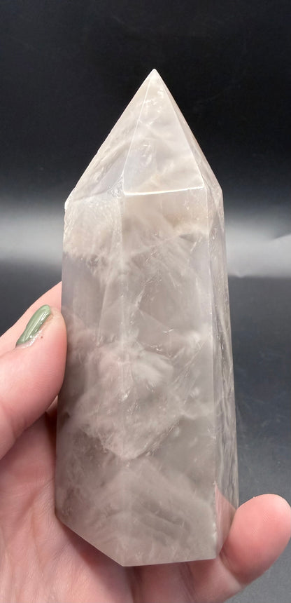 Blue Rose Quartz Tower 366g