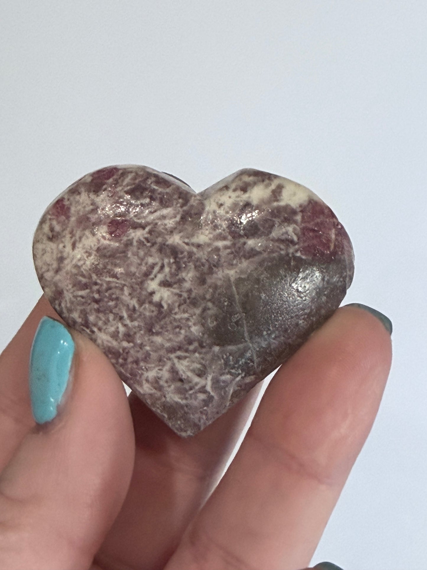 Pink Tourmaline in Matrix Heart A 5cm