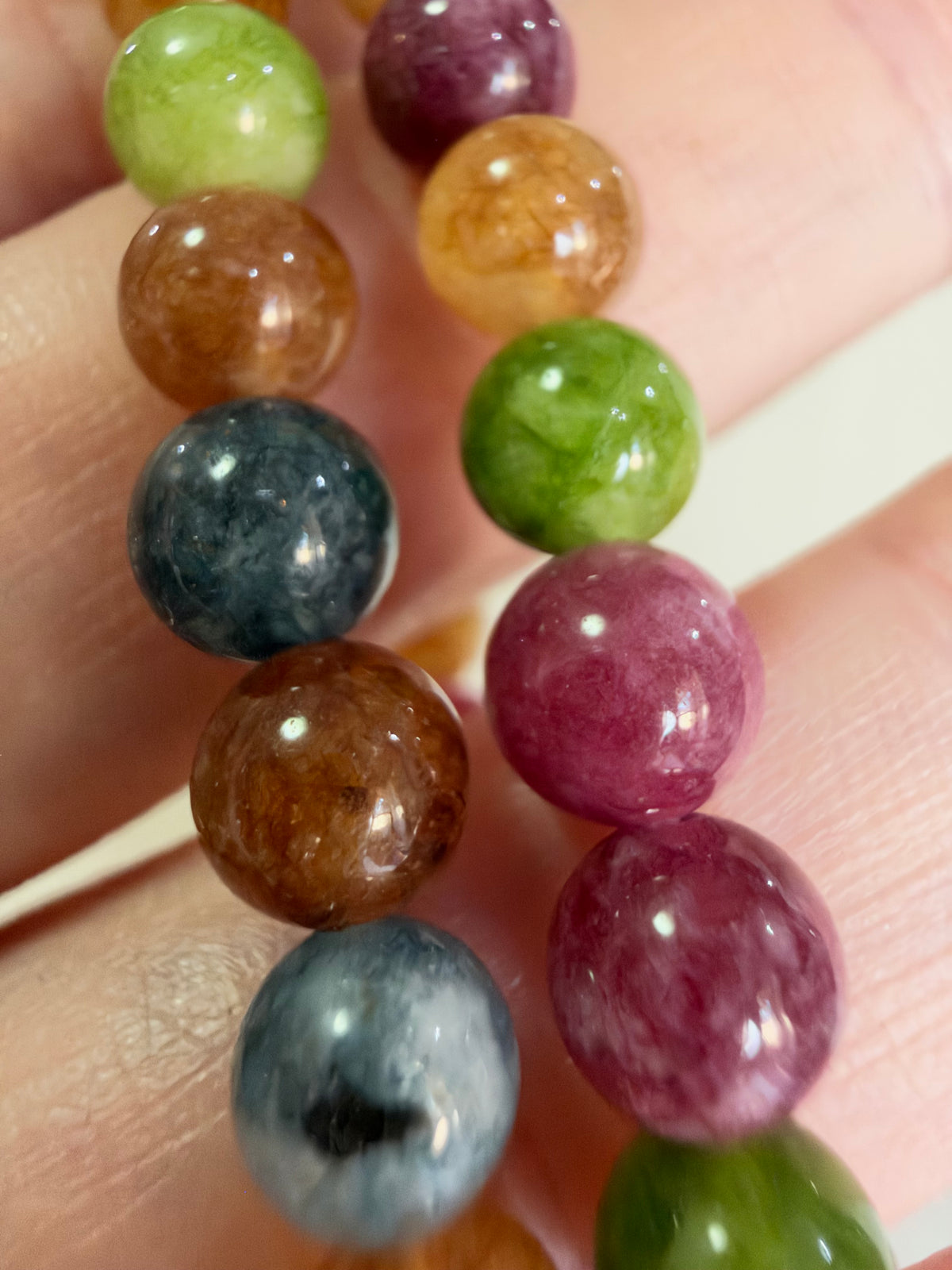 6mm Multicolour Tourmaline Bracelet