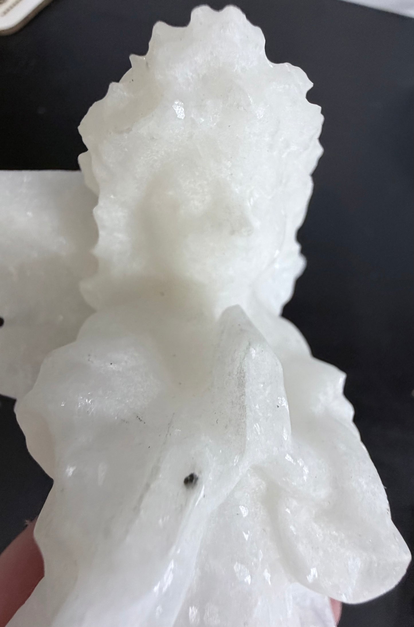 White Calcite Angel Crystal Carving – 15cm