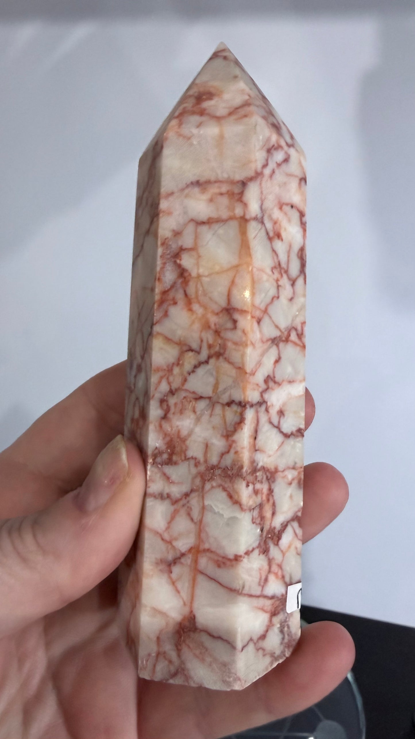 Red Vein Jasper Crystal Tower – 13.2cm | 330g B