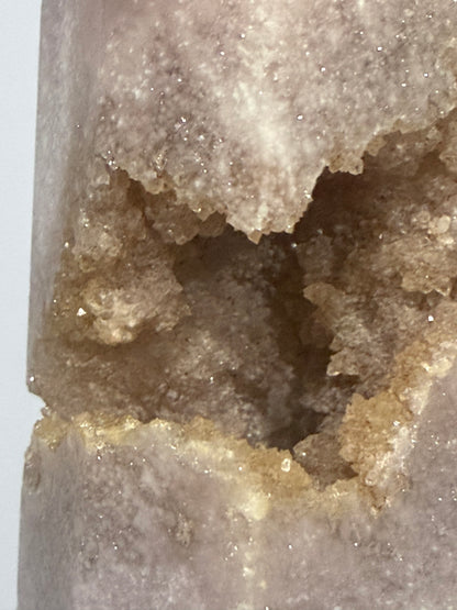 Flower Agate Druzy Tower 10.5 × 3.6 cm | 160 g