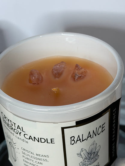 Balance Crystal Energy Candle – Clear Quartz | 180g