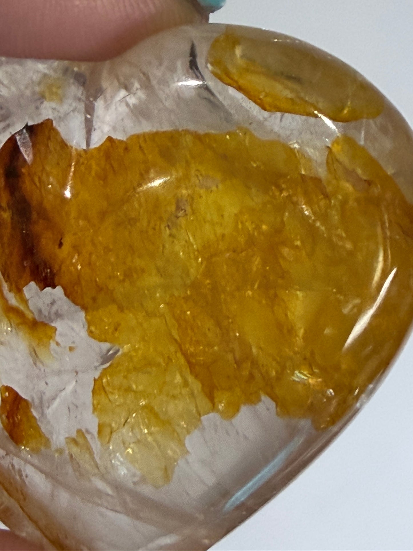 Golden Healer Quartz Heart B - 5cm