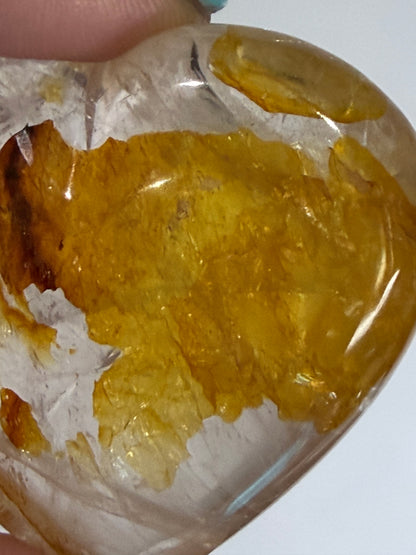 Golden Healer Quartz Heart B - 5cm