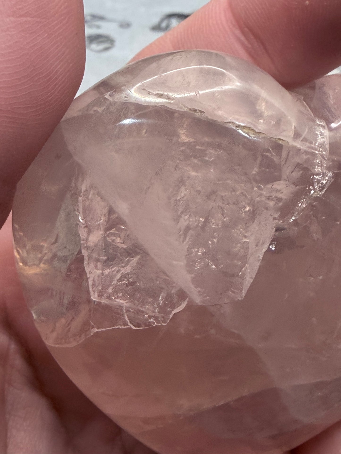 Super Gemmy Rose Quartz Heart – Love & Self Love (115g | 6.3 × 6cm)