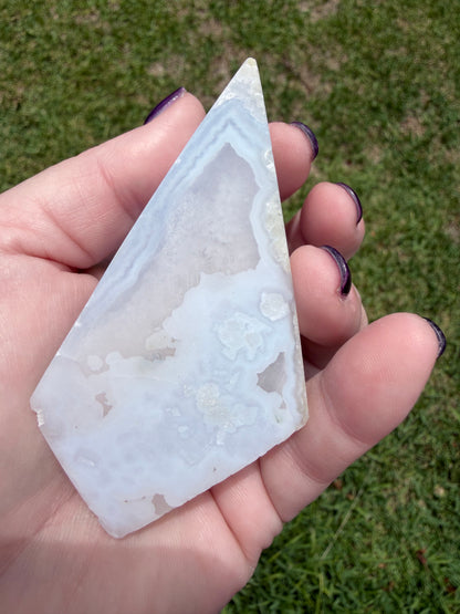 Blue Lace Agate Druzy Freeform – 161g