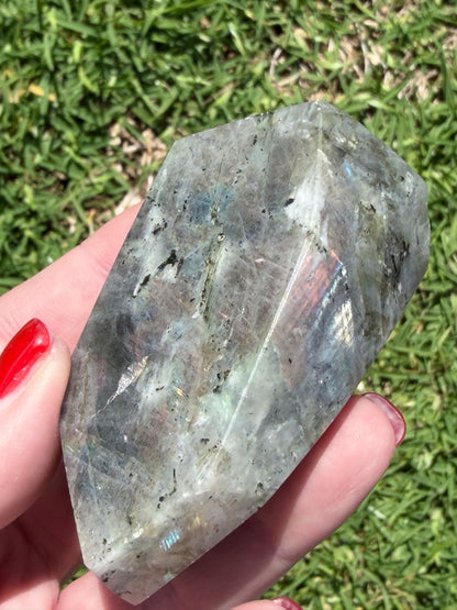 Labradorite Crystal Freeform – Rainbow Flash | 159g E