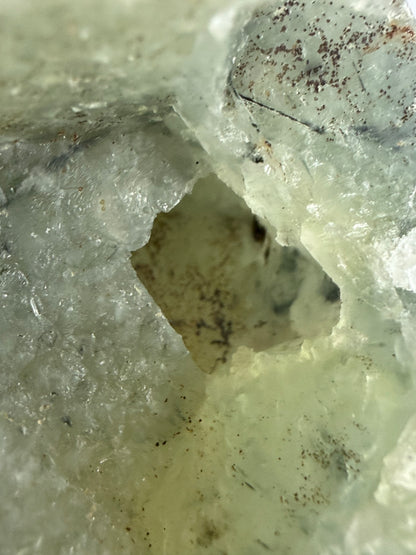 Prehnite with Epidote Inclusion Sphere D - 6cm
