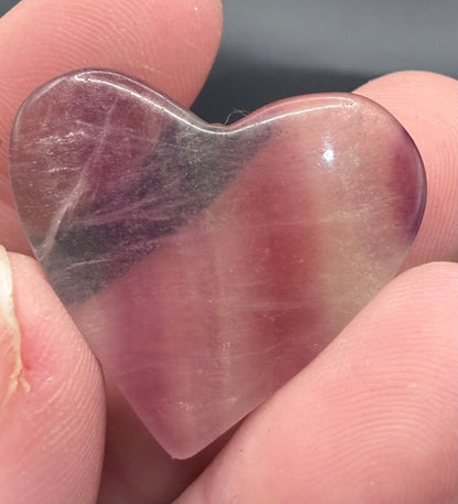 Fluorite Hearts Assorted Colours – 4cm