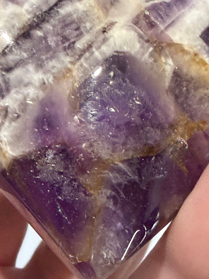 Chevron Amethyst Heart – Self Standing C