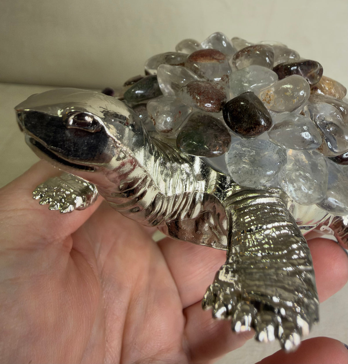 Garden Quartz Turtle Colour Changing USB Lamp A