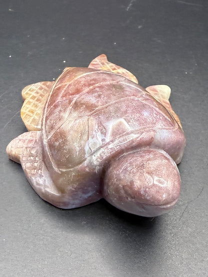 Ocean Jasper Turtle Carving