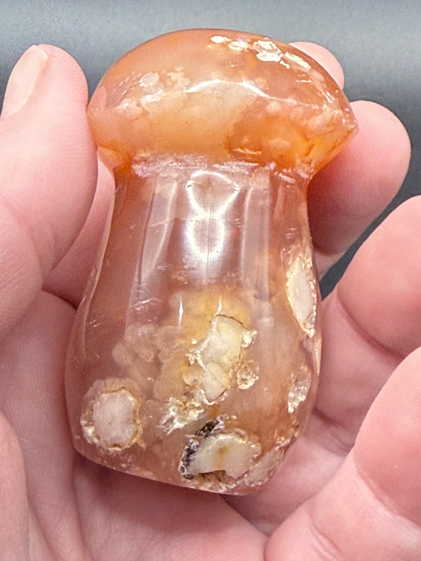 Sakura Flower Agate Mushroom