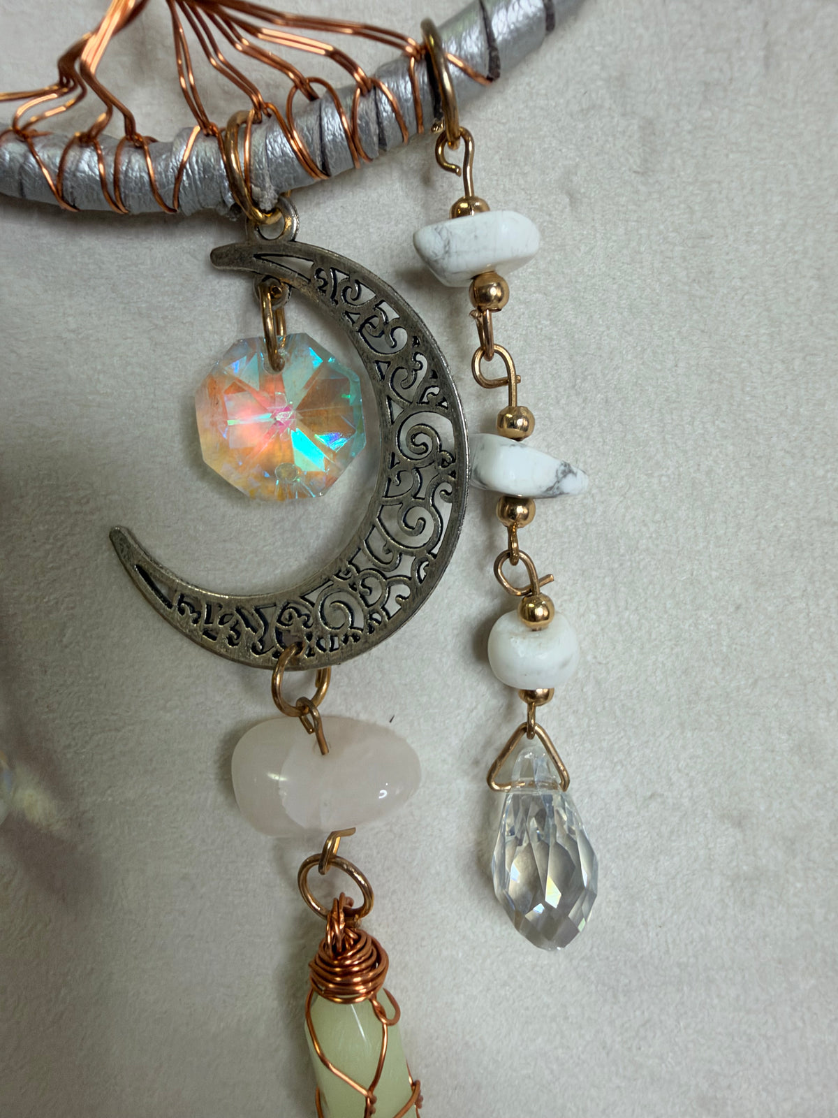 Crystal Tree of Life Suncatcher – Moon Wall Hanging 30cm