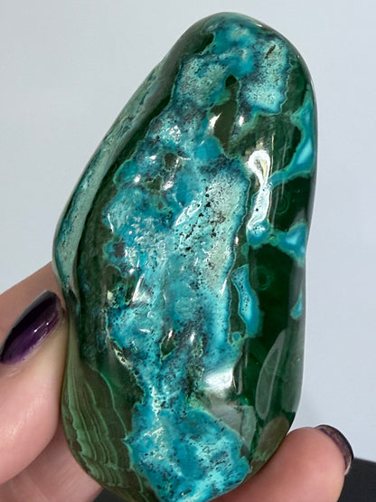 Chrysocolla with Malachite Freeform Premium– Madagascar – 275g -