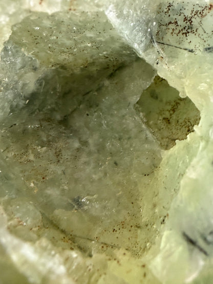 Prehnite with Epidote Inclusion Sphere D - 6cm