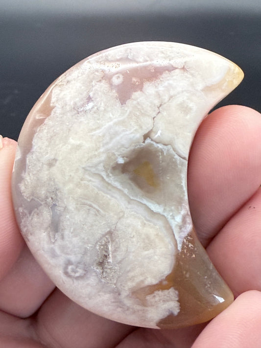 Flower Agate Moon