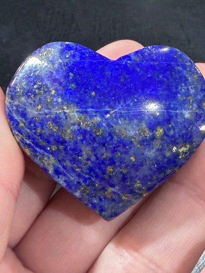 Natural Lapis Lazuli Heart with Pyrite | 4.5 cm | 61g B