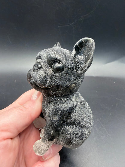 Black Obsidian French Bulldog – 12cm