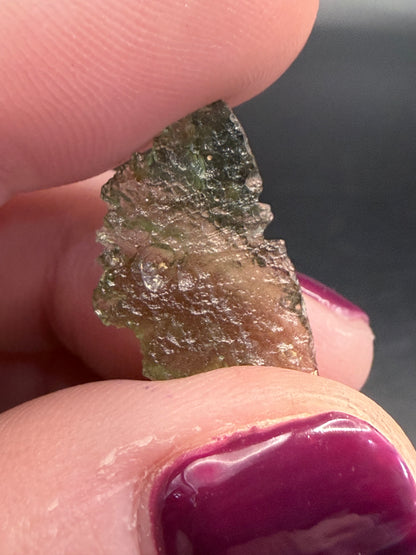 Certified Genuine Moldavite (Czech Republic)  0.93g – includes authenticity card