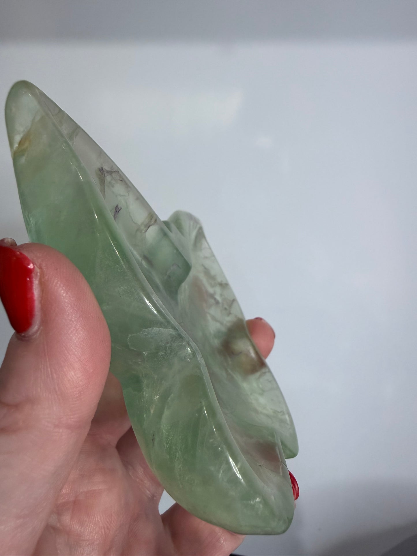 Green Fluorite Butterfly Bowl – 317g