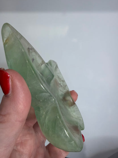 Green Fluorite Butterfly Bowl – 317g