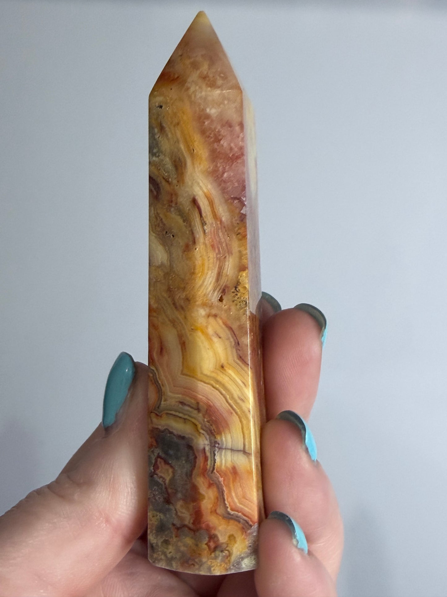 Crazy Lace Agate Tower A -