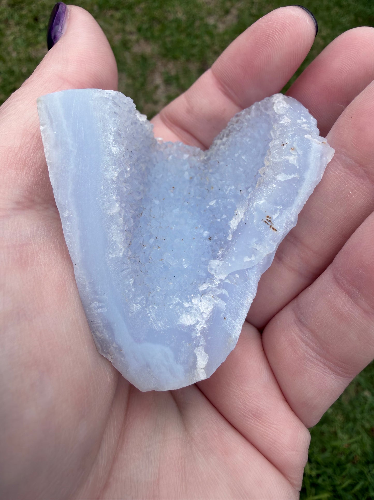 Blue Lace Agate Druzy Freeform – 97g