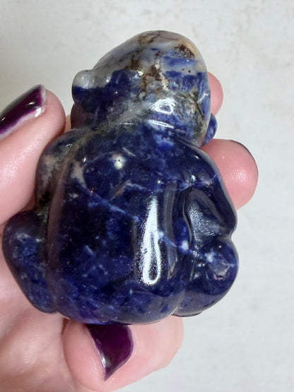 Sodalite Monkey Carving – 5cm